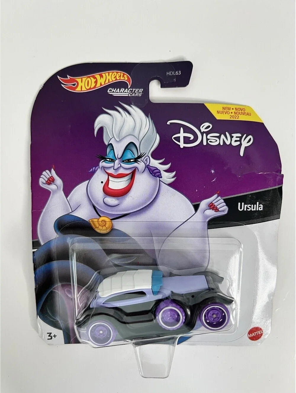 Hot Wheels Disney Ursula 1:64 Diecast car from Little Mermaid